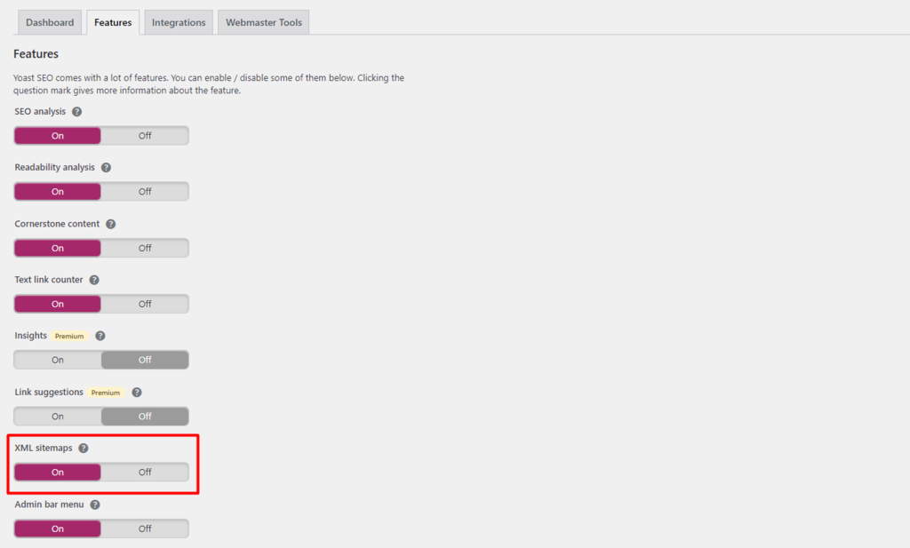 Path to create a WordPress sitemap using Yoast SEO