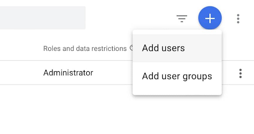 add user option of google analytics