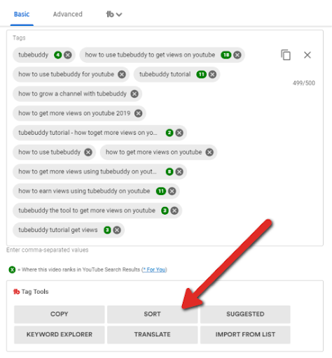 TubeBuddy for keyword research
